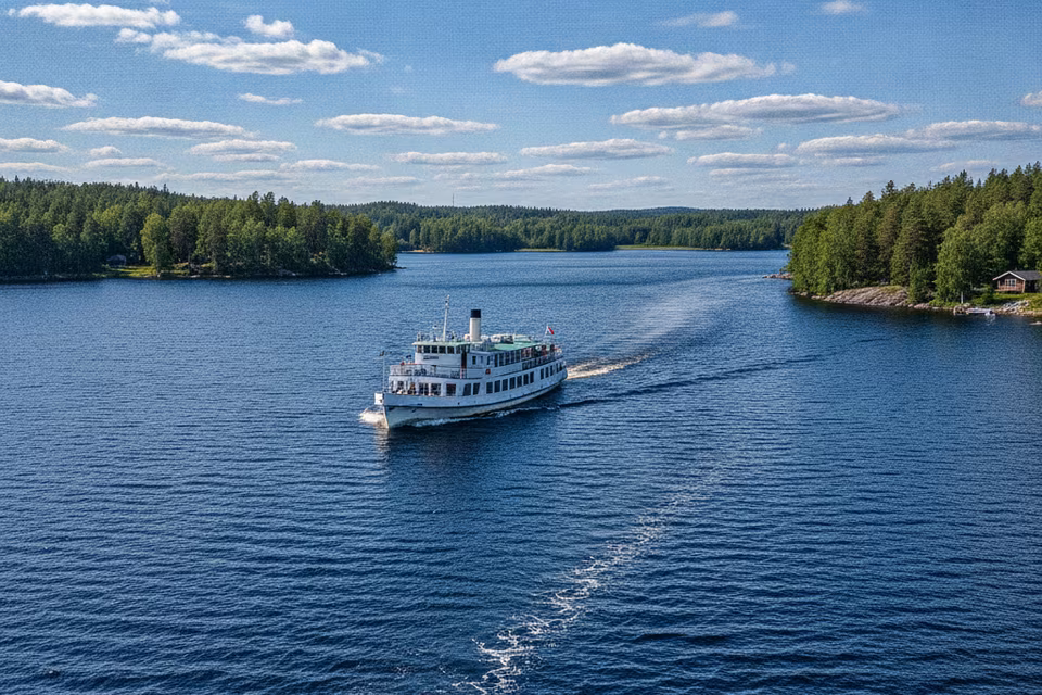 Jyväskylän järviristeily — Päijänteen aallot ja Aallon arkkitehtuuri